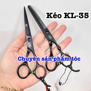 ✅ Kéo cắt tỉa tóc cao cấp KL35 - Kéo cắt tóc chuyên nghiệp 6.0 inch thép Nhật S440C độ cứng trên 62HRC tặng kèm bao da