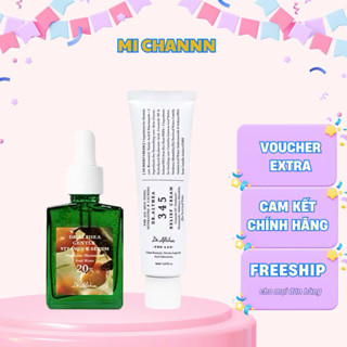 Combo Dưỡng Sáng + Mờ thâm , giảm mụn Serum Vitamin C Gentle 20% Dr.Althea 30ml + Kem dưỡng 345 Relief Dr.Althea 50g