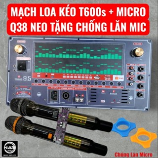 Mạch loa kéo công suất lớn T600S Kèm micro chọn lọc tặng chống lăn mic