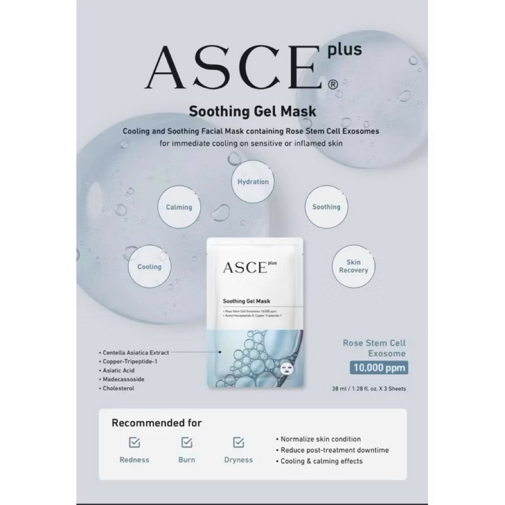 Mặt nạ ASCE Plus Soothing Gel Mask 1miếng x 38ml