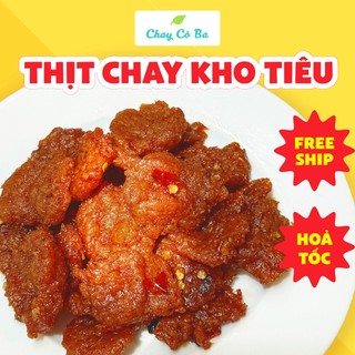  Thịt Chay Kho Tiêu Ăn Liền - Túi 200g - Thực phẩm chay ăn vặt chay món cơm chay snack chay 