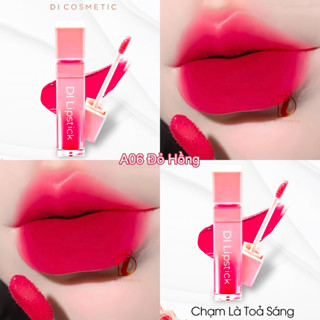 [11.11 MUA 2 TẶNG 1] A06- Đỏ Hồng Son DI Cosmetic lì môi không chì chính hãng