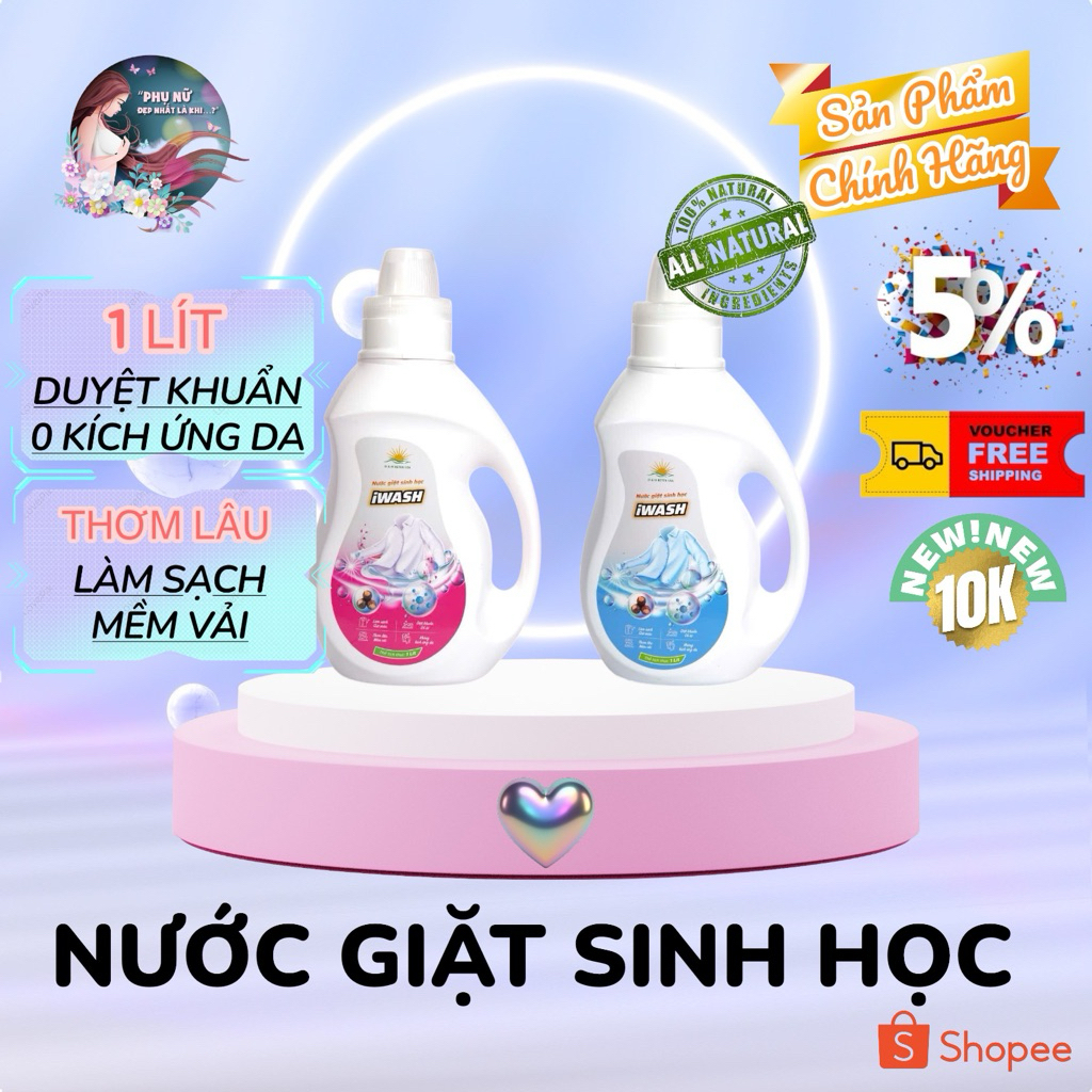 Nước Giặt Sinh Học IWASH ( 1000ml)