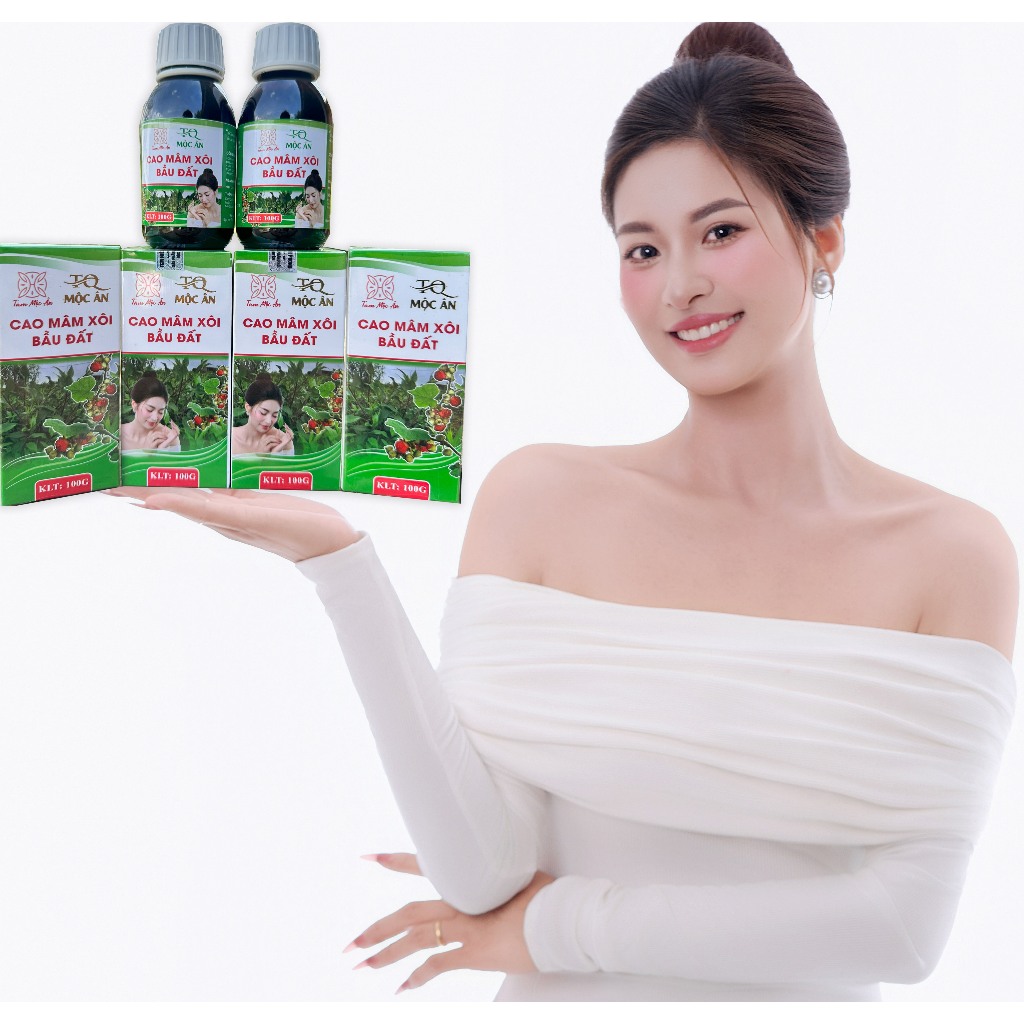 Cao Trà Bầu Đất Mâm Xôi TQ Mộc An triết xuất từ tự nhiên cây bầu đất mâm xôi mật ong