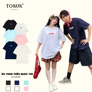 Áo Thun Nam Nữ Thêu TOSUN Basic Cotton 100% Form Rộng Unisex T14