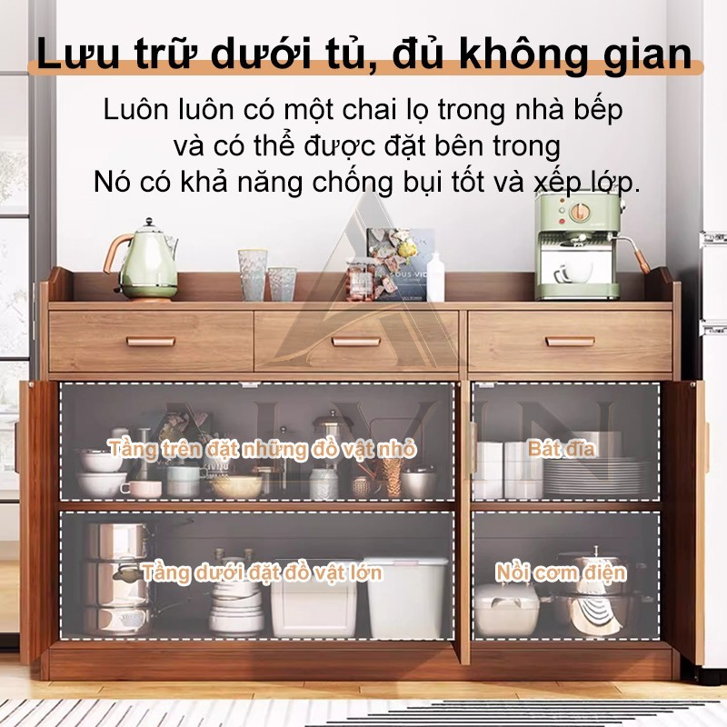 ALVIN Tủ đựng đồ đa năng tủ gỗ Chống bụi năngchất liệu MDF chống thấm chống mối mọt phong cách hiện đại | BigBuy360 - bigbuy360.vn