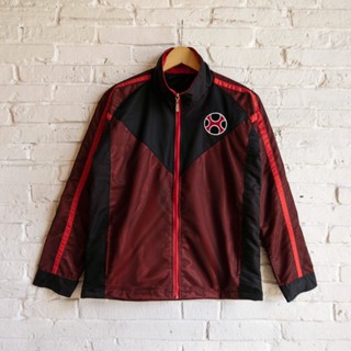  Áo Khoác Nam Nữ Unisex Dù Có Lưới Hình Thêu Cuồng Phong Đỏ 2025 