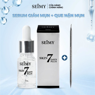 Combo Serum Giảm Mụn Và Que Nặn Mụn Seimy - Skin 7 Days Plus- 10ml