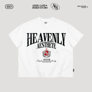  Áo thun form Boxy HEAVENLY AESTHETE Màu TRẮNG Angelic Society chính hãng 