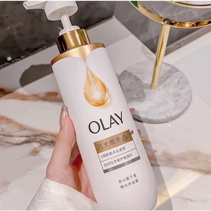 Sữa tắm trắng da Olay B3+ Radiance bản mới Retinol dưỡng trắng hương hoa trà trắng