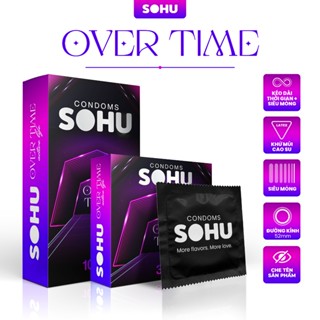 Bao Cao Su SOHU Over Time Siêu Mỏng, Kéo Dài Thời Gian, Nhiều Gel Bôi Trơn size 52mm