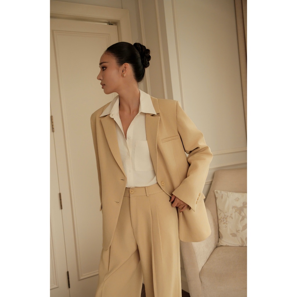 Áo khoác blazer tay dài BASIC AGA BLAZER