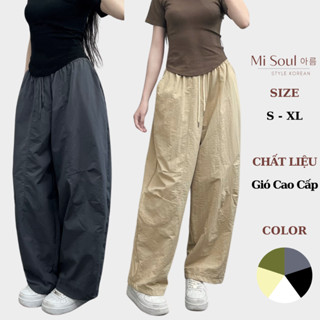 Quần Harem Parachute Pants BigSize MiSoul,Quần Gió Nhăn 2 túi Dáng Thụng MiSoul 254