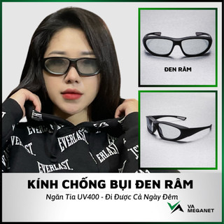  Kính Đi Đường Nam Nữ Màu Đen Râm Chống Bụi Đi Ngày Dành Cho Người Đi Xe Máy Ngăn Tia UV400 99% 
