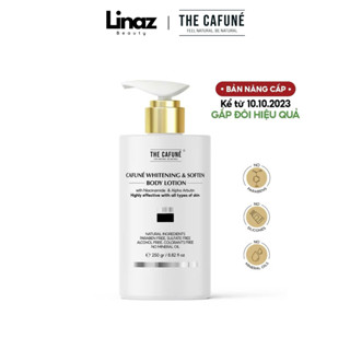 Kem Body Dưỡng Trắng Da The Cafuné Bản Nâng Cấp kết cấu dạng lotion thẩm thấu nhanh không nhờn rít dưỡng thể 250gram 