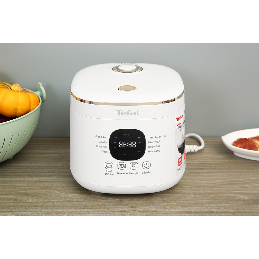 Nồi Cơm Điện Tử Tefal 0.7 Lít RK515168 Hàng Chính Hãng Tefal Bảo Hành 2 Năm