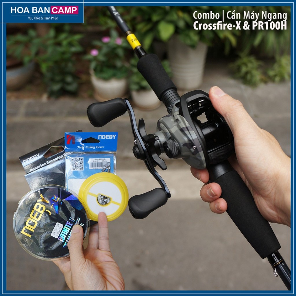 Combo Cần Máy Ngang Daiwa Crossfire-X 662MHB & PR100H