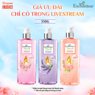 Sữa tắm dưỡng da thiên nhiên Enchanteur Naturelle hương hoa Lavender/ Iris/ Rose 510g - Live