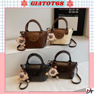 Túi xách tay thời trang nữ túi đeo chéo 2 quai phối khuy YIMING phong cách trẻ trung Giatot68 092