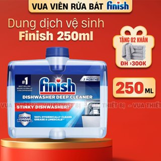 FINISH 250ml hương soda Chai nước dung dịch vệ sinh tẩy máy rửa chén bát nhập khẩu chính hãng chanh không mùi