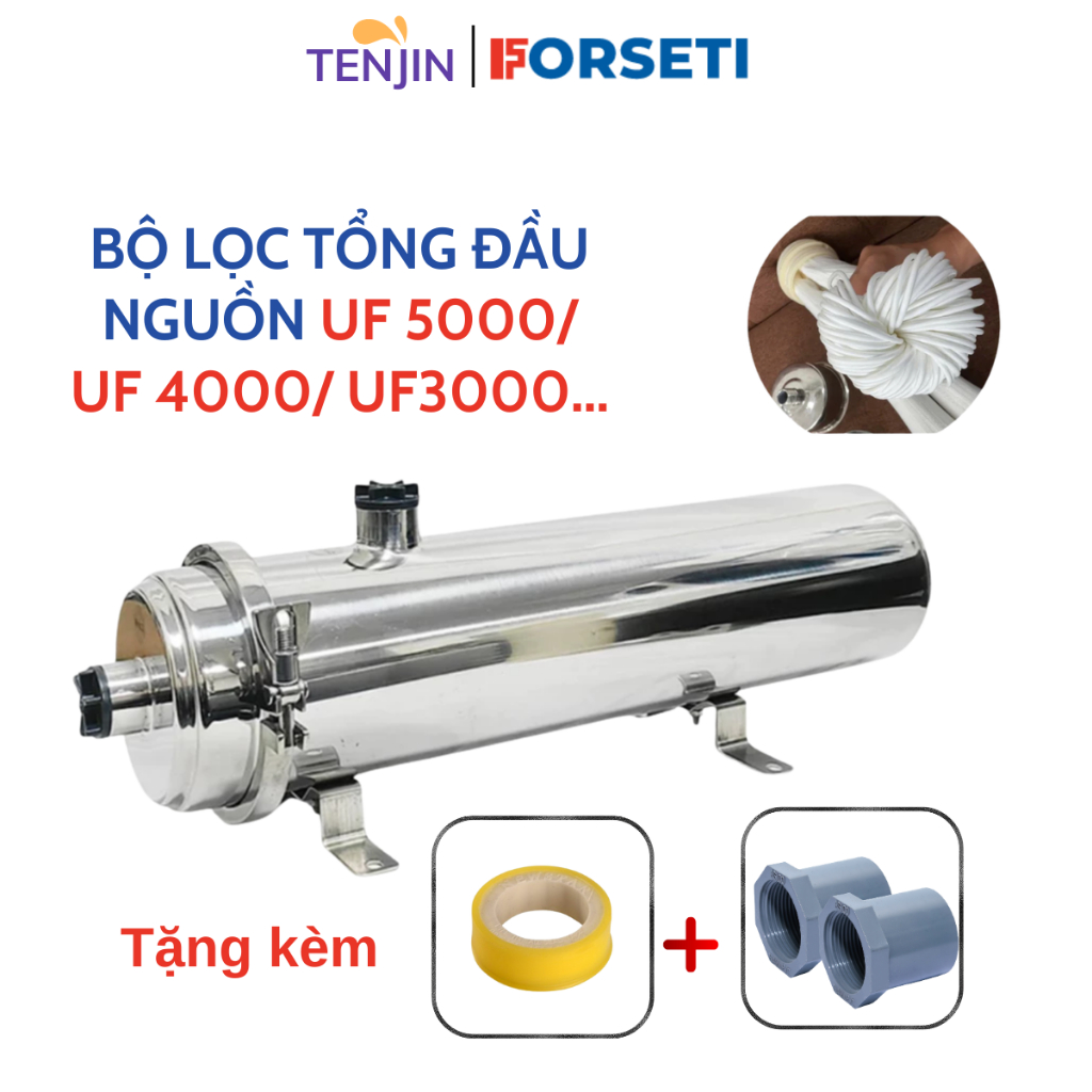Máy lọc nước UF Công Suất Lớn, Lõi Lọc PVDF, Bộ Lọc Nước Sinh Hoạt, Bộ Lọc Thô Đầu Nguồn Công Suất  5000L/H