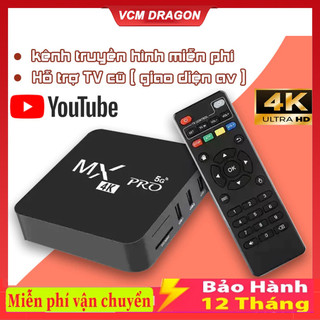 Android TV Box MXQ PRO,Hộp giải mã TV Internet,Tiếng Việt Wifi5G,độ phân giải 4K,8G+128GB/16GB+256GB