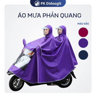 Áo Mưa Đi Xe Máy Didooglt 1 Người Và 2 Người Che Phủ Toàn Thân Kèm Kính Chắn Mưa Tiện Lợi