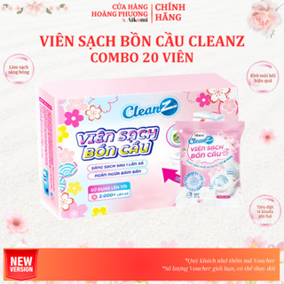 Combo 20 Viên sạch bồn cầu CleanZ chai thả bồn cầu sạch khuẩn tẩy sạch mảng bám khử mùi diệt vi khuẩn toilet