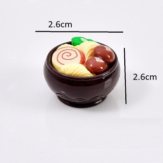 [Mô hình thu nhỏ] bát mì ramen mì cay hàn quốc chén cơm trắng   trang trí bàn làm việc nhà cửa