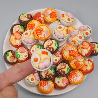 [Mô hình thu nhỏ] bát mì ramen mì cay hàn quốc chén cơm trắng   trang trí bàn làm việc nhà cửa