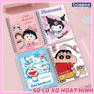 Sổ Lò Xo A5 120 Trang 10 Mẫu Nhân Vật Hoạt Hình Vở Lò Xo Ghi Chép Giấy Kẻ Ngang 