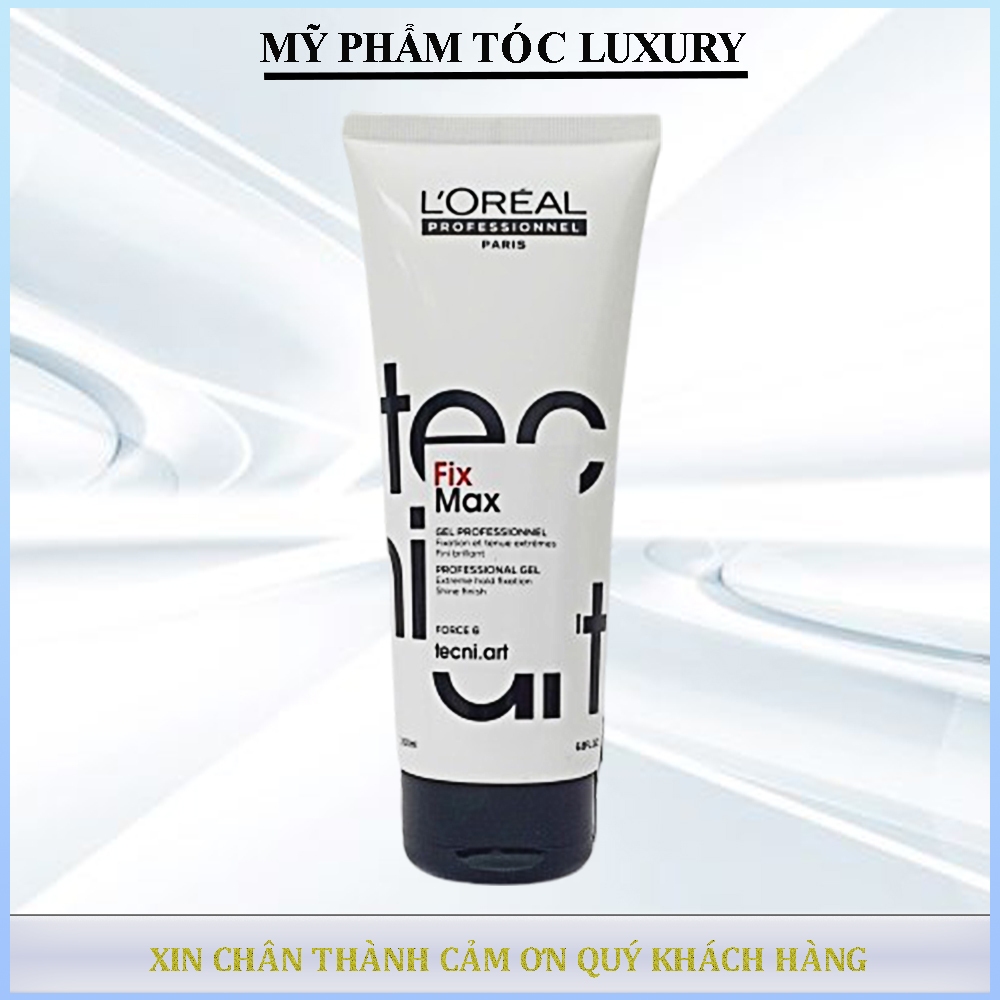 Gel tạo kiểu tóc Loreal Fix Max Tecni Art 200ml ( Mẫu mới 2025 )