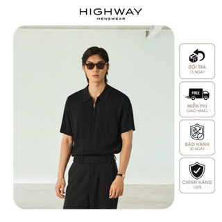 Áo polo nam ngắn tay dệt len mềm mại thấm hút Highway (Menswear) Paulie