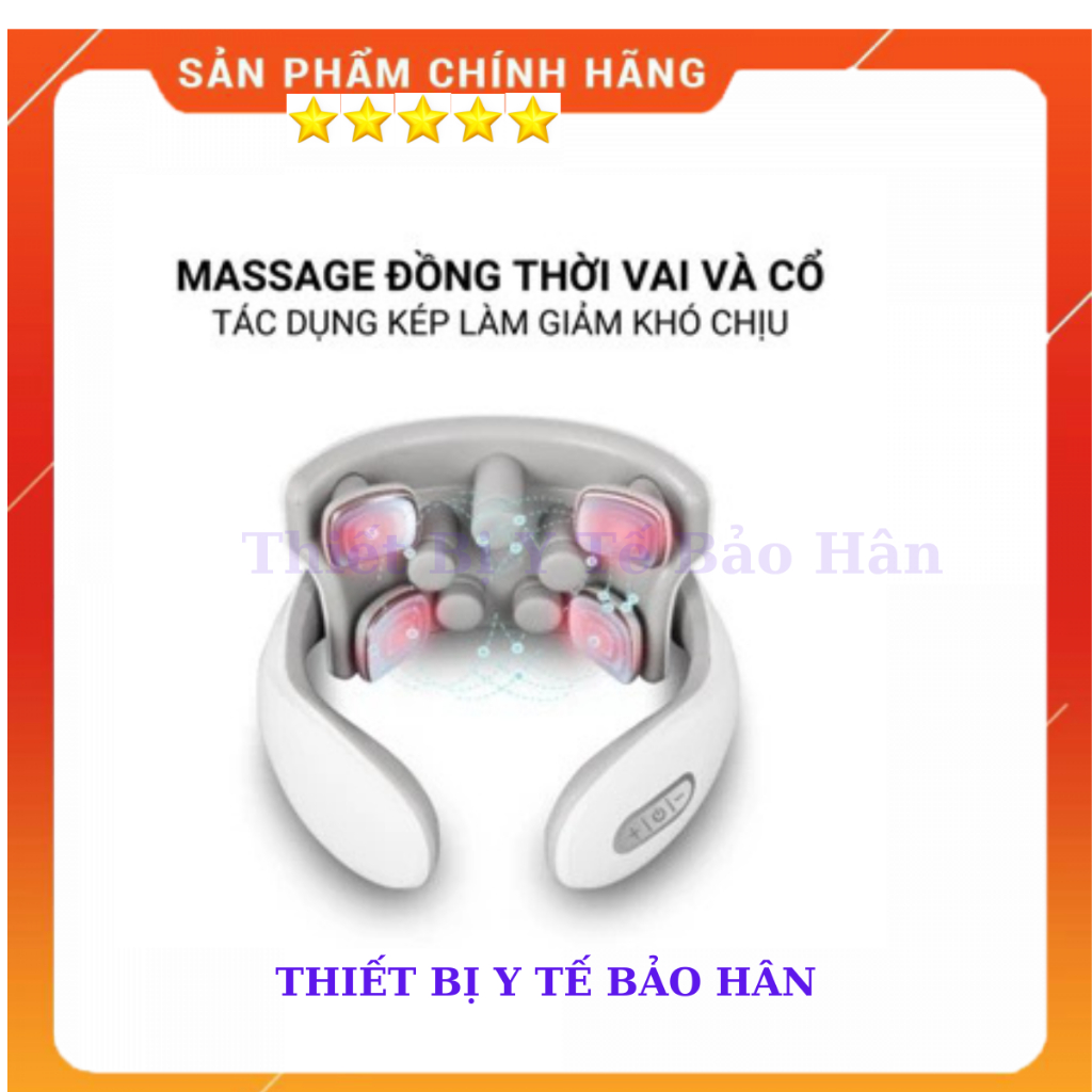 Máy massage cổ vai gáy JT88, mát xa xung điện EMS, đai massage cổ vai gáy giảm đau nhức chuyên sâu