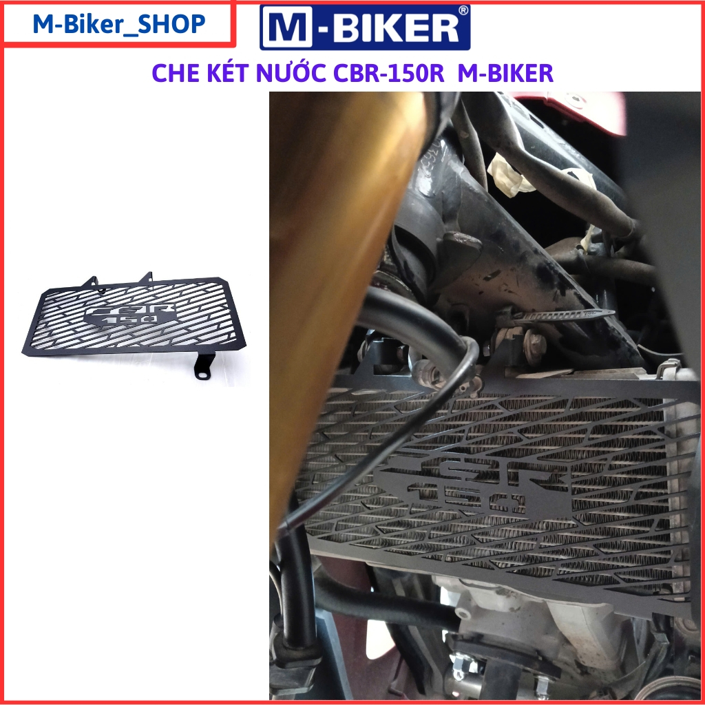 Bảo vệ két nước cbr150, che két nước cbr150, tản nhiệt két nước cbr150, chính hãng mbiker
