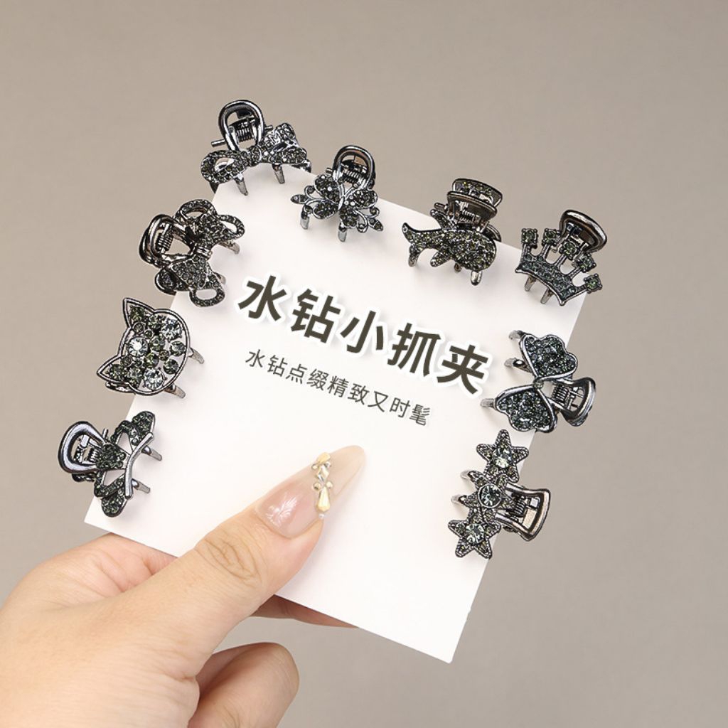 Kẹp tóc mini tông đen