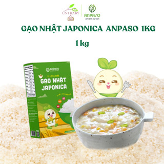  Gạo nhật Japonica Anpaso cho bé ăn dặm 1kg dẻo thơm ngọt tự nhiên giúp bé hứng thú với bữa ăn 