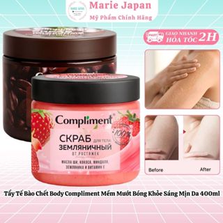  Tẩy Tế Bào Chết Compliment Body Scrub Mềm Mướt Bóng Khỏe Sáng Mịn Da 400ML 