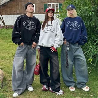  Quần Jean Nữ ống Rộng Cong DÁNG DÀI Suông MIAA màu xám đen ống rộng 28-30cm đầy đủ size phong cách 