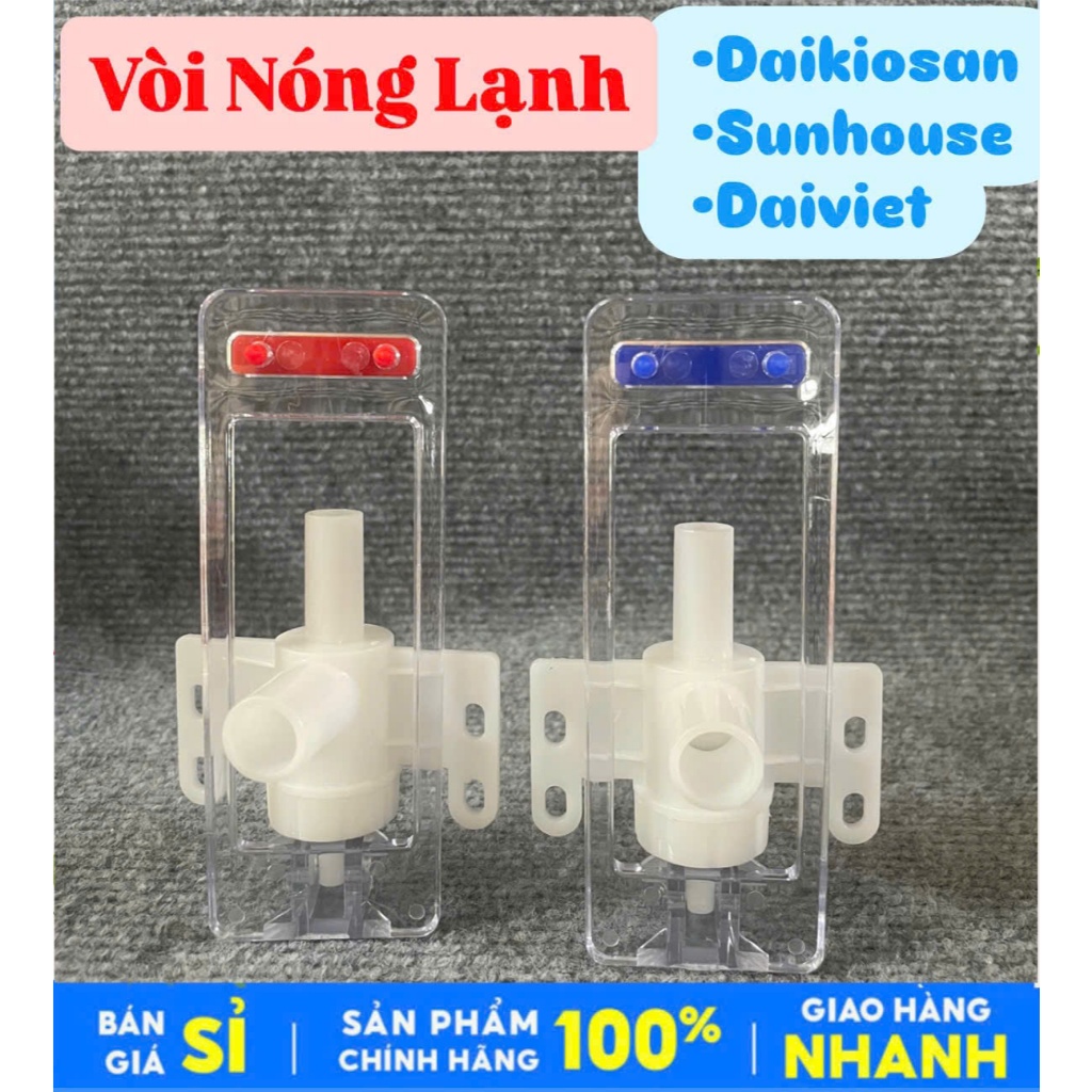 Bộ vòi nóng lạnh Daikio, Nakami 09C, 09B(hàng chính hãng) dùng trong máy lọc nước nóng lạnh