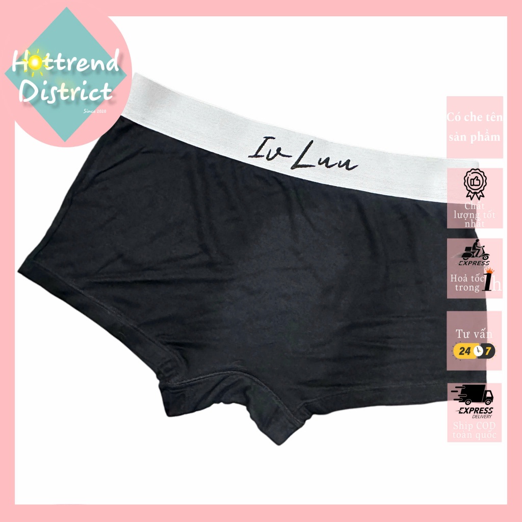 Quần boxer Nữ/tomboy, Quần sịp, quần lót đùi bản to Iv Luu