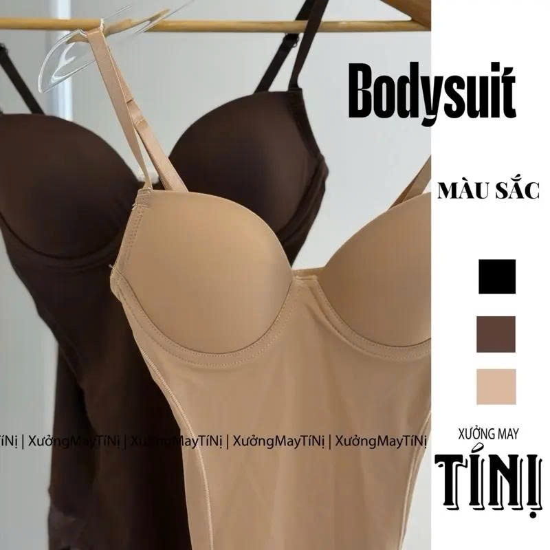 Xuongmaytini - Áo Bodysuit định hình, có gọng nâng ngực, siết nhẹ 2-3cm eo Nữ. Mỏng nhẹ thoáng mát. | BigBuy360 - bigbuy360.vn