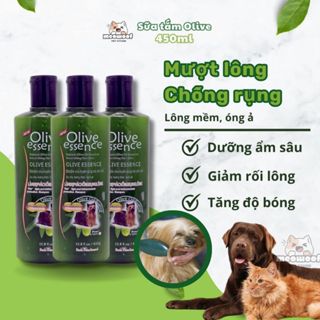 Sữa tắm OLIVE cho chó , sữa tắm chó mèo olive trị ve rận làm mượt lông chai 450ml