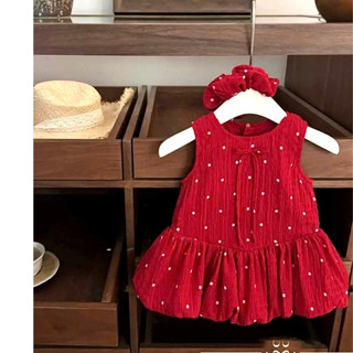 (8-30kg) Váy Đầm Bé Gái Suông Babydoll Dáng Bí Đuôi Cá Dễ Thương Chất Tơ Lụa Mềm Mịn Mát Cho Trẻ Em Mùa Hè - BABY344