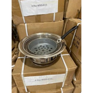 bếp nướng than hoa tròn âm bàn