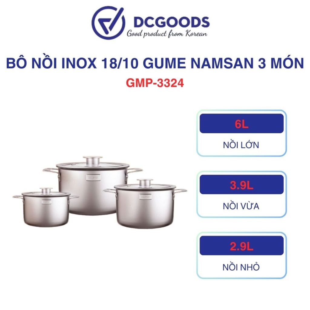 BỘ NỒI NAMSAN GMP-3324 GUME KOREA