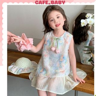 (8-30kg) Váy Đầm Bé Gái Mùa Hè Dáng Suông Babydoll Chất Liệu Tơ Thêu Hoa Cao Cấp Mềm Mát - BABY342