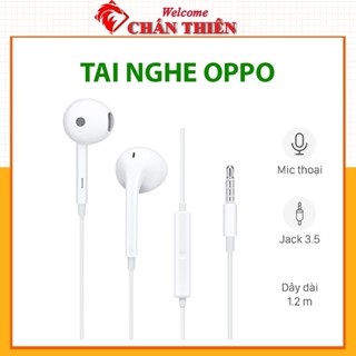 Tai Nghe Oppo jack 3.5mm Zin Siêu Bass,Chuẩn Màng Loa Xanh  R11, A5, A9, A91, F11, Reno, A31, A12