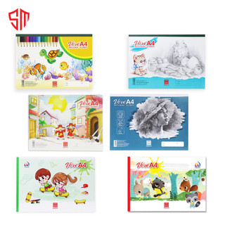  Vở Vẽ A4 Hồng Hà 20 40 80 Tờ Định Lượng Giấy Cao - 4901 4927 4931 4941 8112 8114 