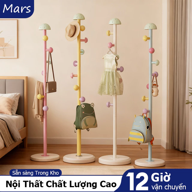 𝐌𝐚𝐫𝐬sào đồ treo quần áo Dễ Thương Hoạt Hình Nấm giá phơi quần áo Gia Dụng Hiện Đại Đơn Giản Cây Treo Mũ